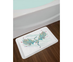 Serpent Fantasy Art Bath Mat