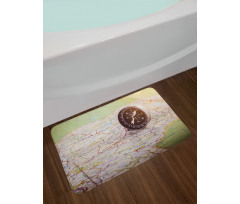 Navigate Equipment on Map Bath Mat