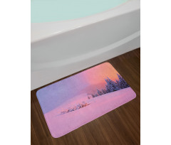 Winter Scenery Bath Mat