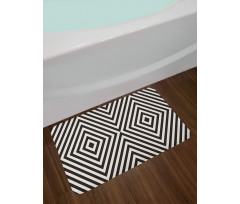 Optical Illusion Rhombuses Bath Mat