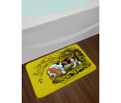 Hunting Dog Woods Bath Mat