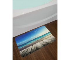 Weathered Beach Waves Bath Mat