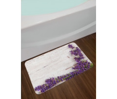 Lavender Flower Table Bath Mat