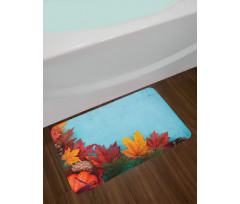 Canadian Maple Foliage Bath Mat