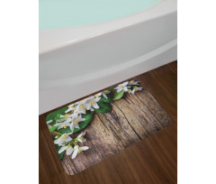 Jasmine Flower Retro Bath Mat