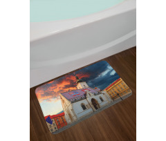 Building in Zagreb Bath Mat