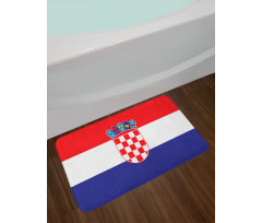 Simple Design Flag Print Bath Mat