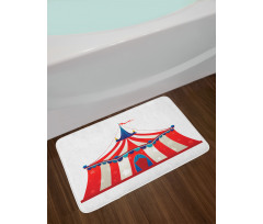 Stars Striped Circus Bath Mat