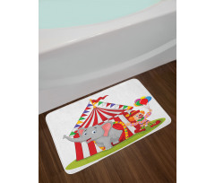 Circus Elephant Tent Bath Mat