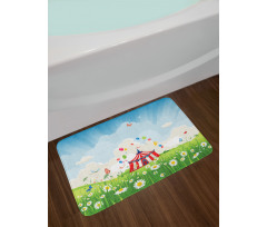 Circus Butterfly Lawn Bath Mat