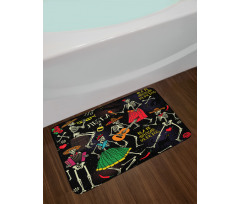 Dia de los Muertos Fiesta Bath Mat