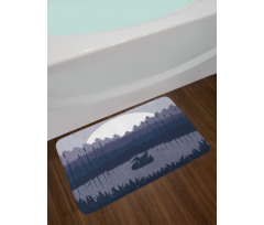 Gloomy Night Layout Summer Bath Mat