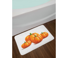 Fall Season Fruits Bath Mat