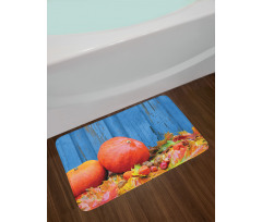 Fruit and Fall Leaf Bath Mat