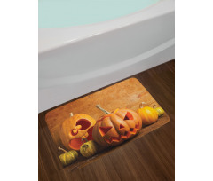 Jack O Lantern Carve Bath Mat