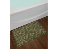 Jungle Marsh Camo Art Bath Mat