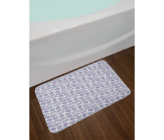 Oriental Pastel Tone Bath Mat