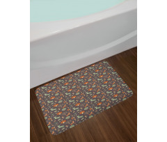 Animals Mushrooms Trees Bath Mat