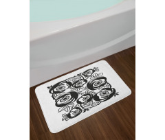 Flourish Motif Bath Mat