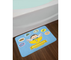 Grapes Cup Bread Bath Mat