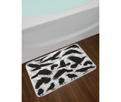 Birds and Feathers Bath Mat