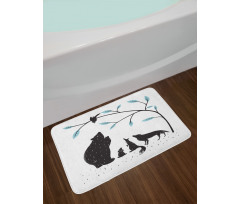 Forest Fauna Bath Mat