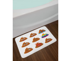 Cartoon Turd Bath Mat