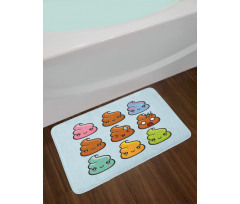 Kawaii Cartoon Bath Mat