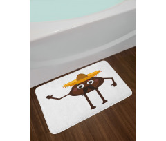 A Funny Mexican Turd Bath Mat