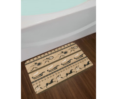 Horses Royals and Warriors Bath Mat