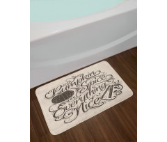 Thanksgiving Wording Bath Mat