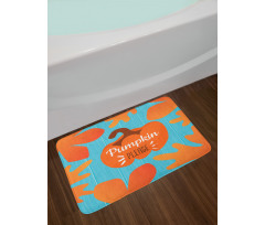 Pumpkin Please Words Bath Mat