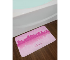 Pastel Silhouette Bath Mat