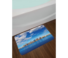 Skyline of Boston Bath Mat