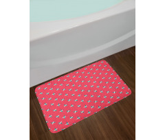 Nursery Cartoon Airplanes Bath Mat