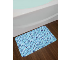 Aerial Crafts Pattern Bath Mat