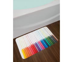 Color Scale of Paint Craft Bath Mat