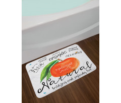 Watercolor Citrus Fruit Bath Mat