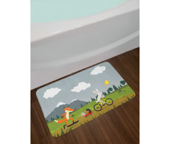 Having Fun in Nature Bath Mat