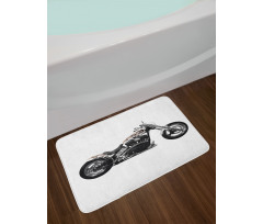 Motorbike Power Ride Bath Mat