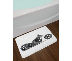 Custom Motorcycle Bath Mat