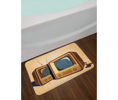 Nostalgic Televisions Bath Mat