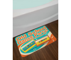 Nostalgic Dance Party Bath Mat