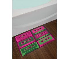 Cool Vintage Cassettes Bath Mat