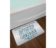 Water Soap Scrub Bath Mat