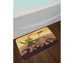 Waving Death Flag Bath Mat