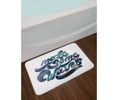 Modern Summer Words Bath Mat