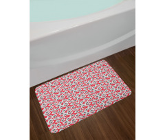 Spring Poppy Flowers Art Bath Mat