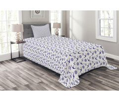 Anchors and Helms Bedspread Set
