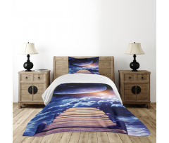 Meteorite Dock Sun Bedspread Set